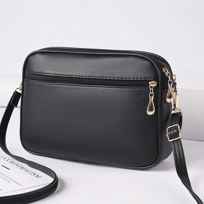 2023 Women's Lingge High Capacity 2023 New Crossbody Small Messenger Bag Simple and Advanced Fashion Ladies Shoulder Handbag