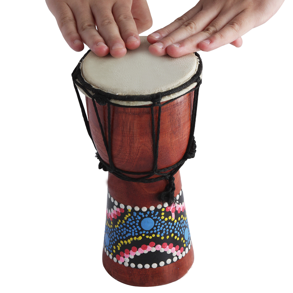 Kids Djembe Musical Instrument Teaching Props Adults Bango Atmosphere Props Hand Drums for Party Bar House Church Accessory