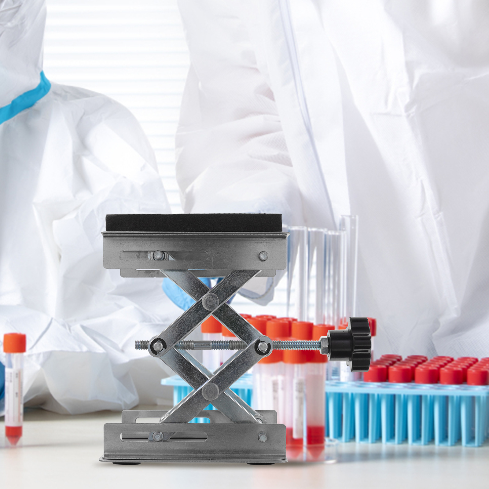 Stand Scissor Platform Lift Lab Lifting Laboratory Table Mini Support Labs Scientific Metal Supplies Car Hydraulic Lifts