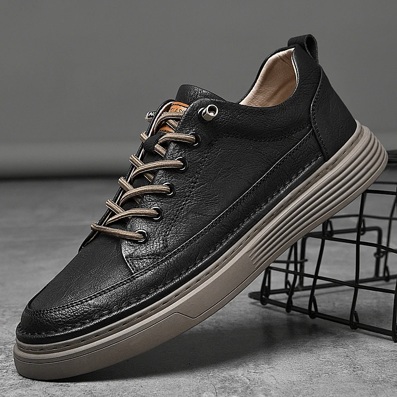 Genuine Summer Oxford Breathable Outdoor Sneakers Handmade Leather Casual Shoe Walking Shoes Men 596c s