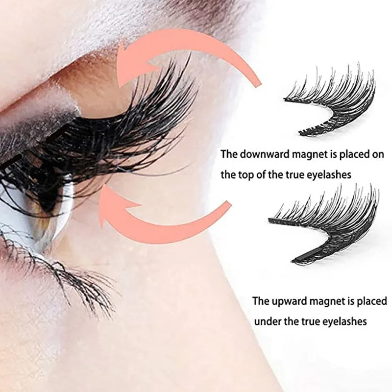5 Magnetic Eyelashes Curler Set Long 3D Mink Magnetic lashes Wear faux cils magnetique Natural Thick False Eyelashes 240621