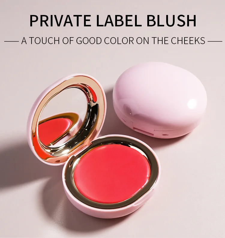 Blush Cream Blusher Gel Cream Waterproof Eye Shadow Face Women Velvet Sun Blush Mousse Blush Lasting Repair Red 240621