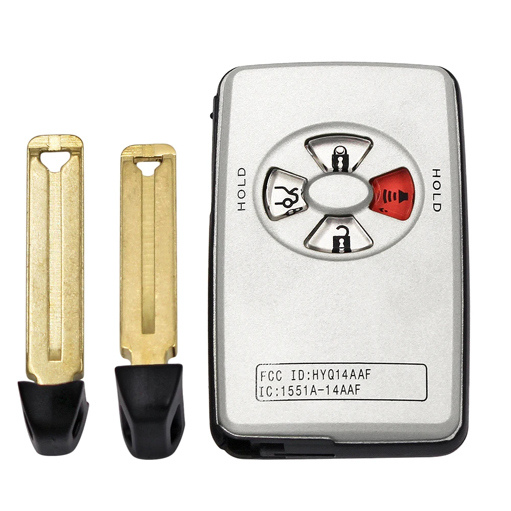 2/3/4 Buttons Smart Remote Key new 2025 Shell Case Fob for Toyota Avalon