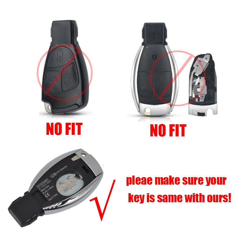 Smart key replace Shell Cover 3/4buttons for Mercedes Benz A B E C 2025 S W203 W204 W205 W211 W210 W212 new BGA/NEC remote Case replace
