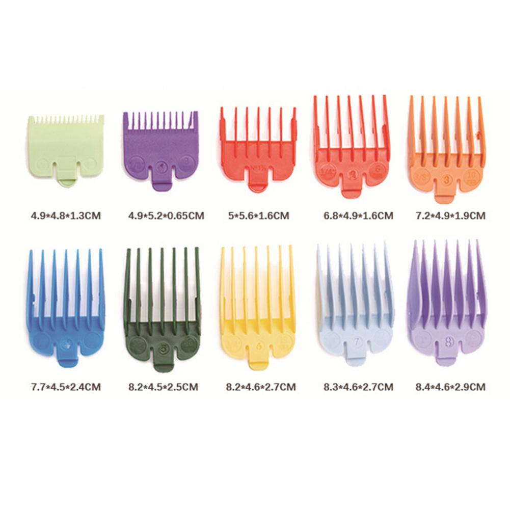 10Pcs/Bag Cutting Guide Comb Convenient Reliable Positioning Comb Hair Clipper Replacement Sheath Limit Comb for Men