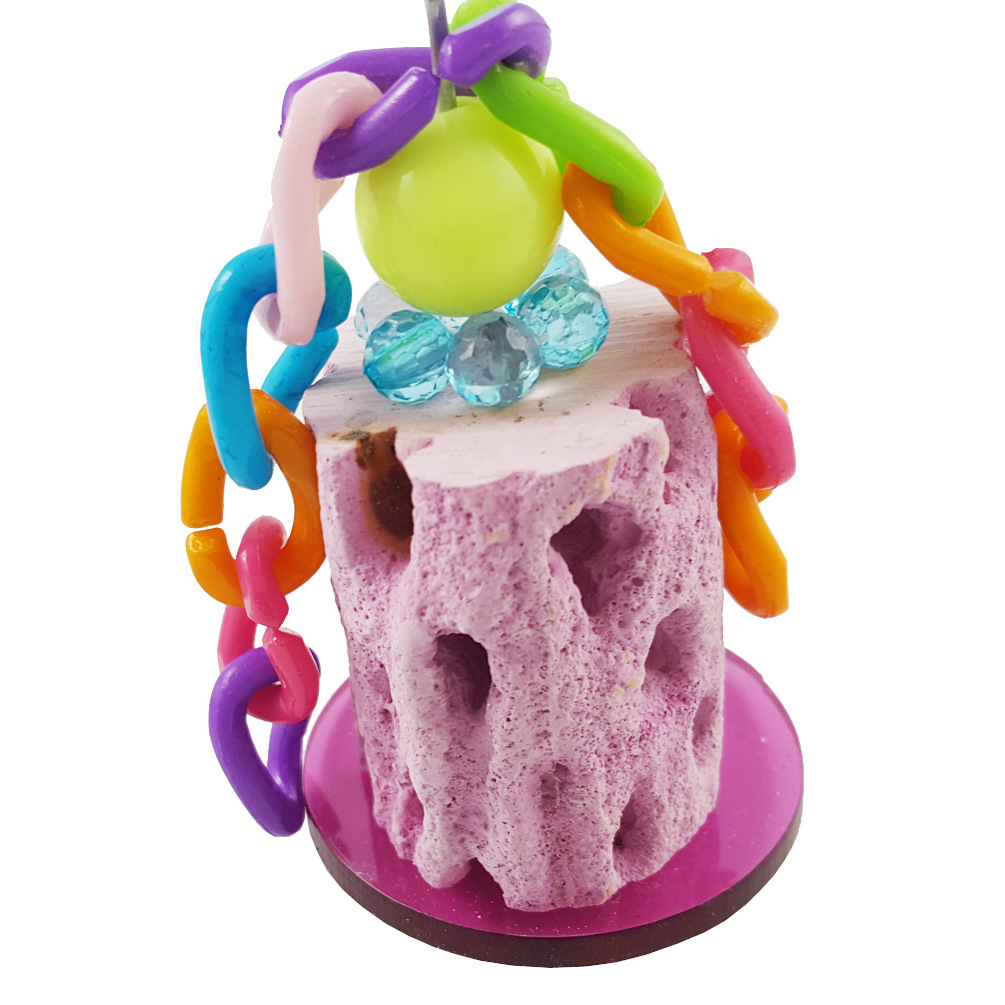 Hot Sale Wholesale Parrot Parakeet Pet Accessories Bird Toys Calcium Teeth Chew Toys For Animal