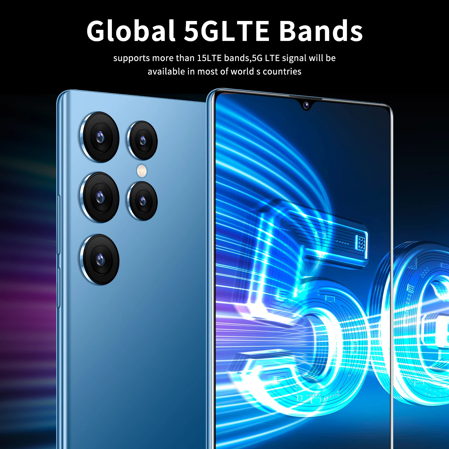 New S24 Ultra 5G Smartphone Original 7.0inch Global Celular Unlocked Phones 16G+1TB 4G Dual SIM Mobile Phones 72MP HD Cell Phone