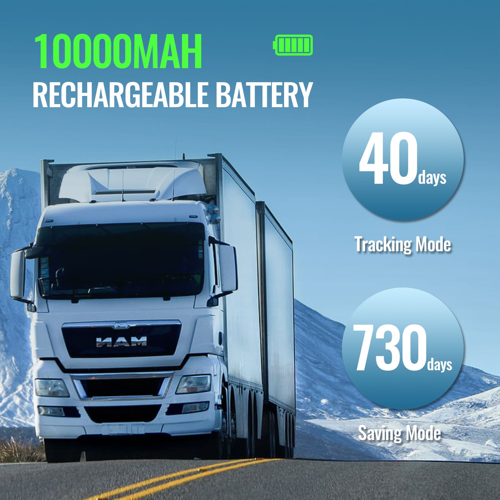 Jimi LL301 4G Magnetic GPS Tracker With Temperature Sensor 10000mAh Battery Real-Time Tracking Voice Monitoring Locator For Cars