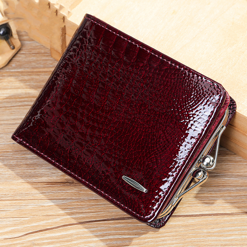 Designer Leather Coin Purse Women: Short Wallet For Cards & Coins New Free Delivery Designer Bag