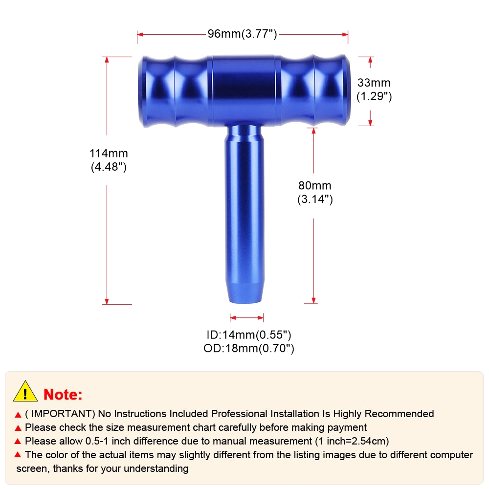 Universal Car Auto T Shape Aircraft new Joystick Gear Shift Knob 114mm Aluminum Alloy Gear 2025 Shift Gear Shifter Stick Levers Head