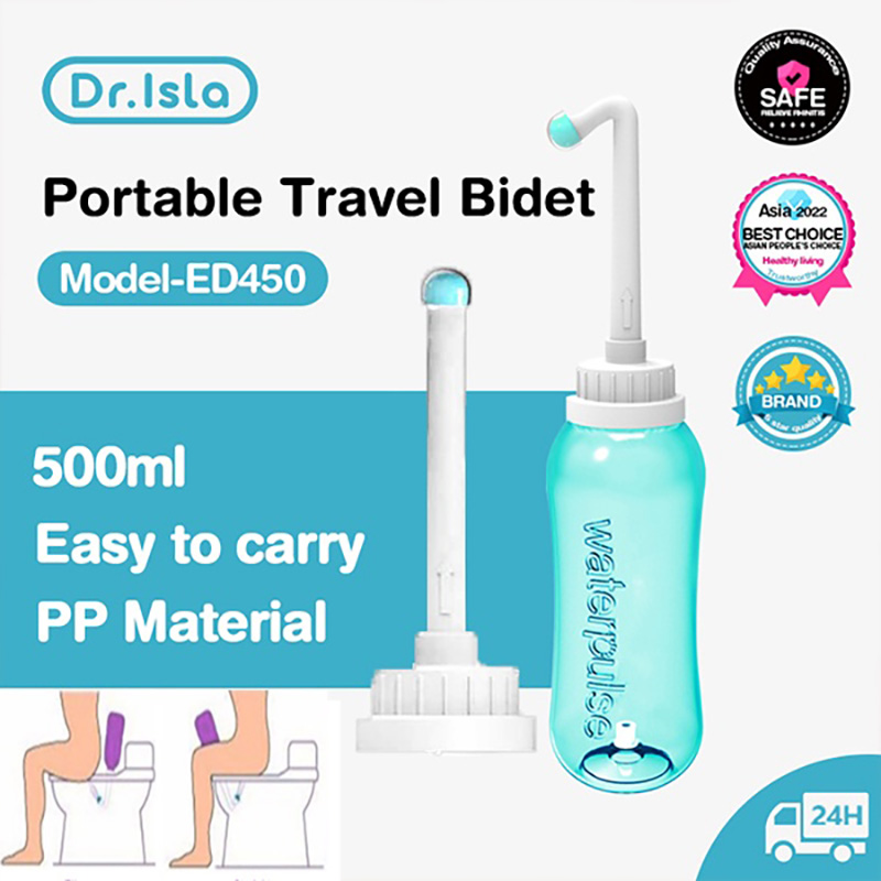 Dr.isla 500ML Portable Hand Bidet Sprayer Hygiene Bottle Spray Washing Cleaner Bidet Female Vagina Anal Douche Cleaning Bottle