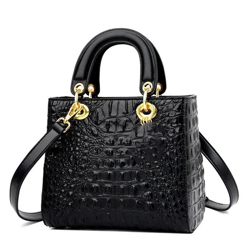 2024 High Quality Luxury Brand Designer Leather Shoulder Bag for Women Hand Bags Crocodile Purses Ladies Messenger Handbag Totes
