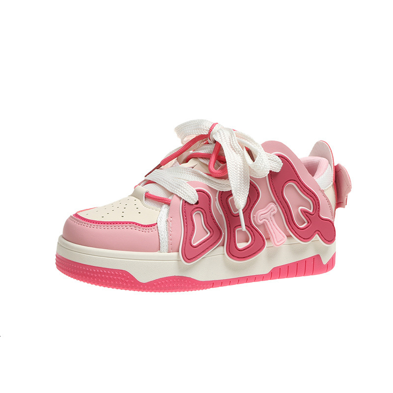 Ddmysports Dopamine China Chic Bread Plate Female Alphabet Shoes Spring New Round Ead In Design Casual Sneakers OUTDOOR