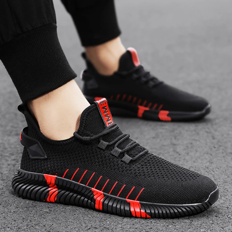 Summer Men Mesh Shoes Breathable Outdoor Sports Running Casual Tennis Shoes Mens Sneakers 240621