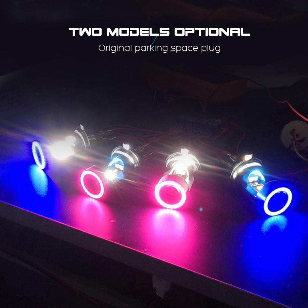 25W 12V 24V Blue Red Angel Eye H4 LED Motorcycle Headlight Ba20d HS1 H6 Scooter Motorbike Headlamp Light Bulb DRL Accessories