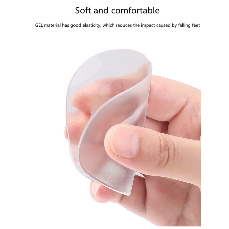 2PCS Soft Gel Front Palm Pad for Relieve Foot Pain High Heel Pads Are Thickened and Non-slip Women's Forefoot Anti-Pain Insoles