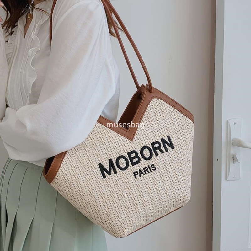 Designer Women's High Quality Retro Multi functional High Grade Grass Woven Bag Summer Fashion Versatile Large Capacity Small and Fashionable Sho