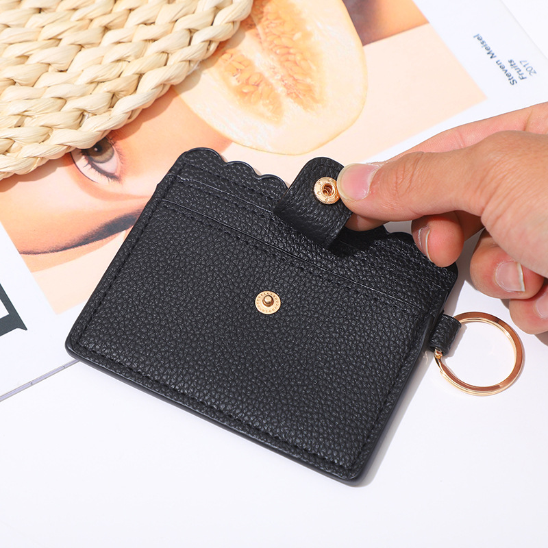 Designer card holder New Arrival High Quanlity Simple Leather Casual Solid Color Holders Women Zipper Change Purse Girls Mini Key Card Bag Gift design
