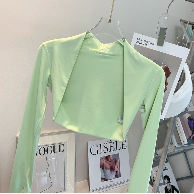 2025--Sports Cardigan Yoga Coat Outdoor Shirts Gym Workout Running Women Blouse Quick Dry Clothing Long Sleeves Tops