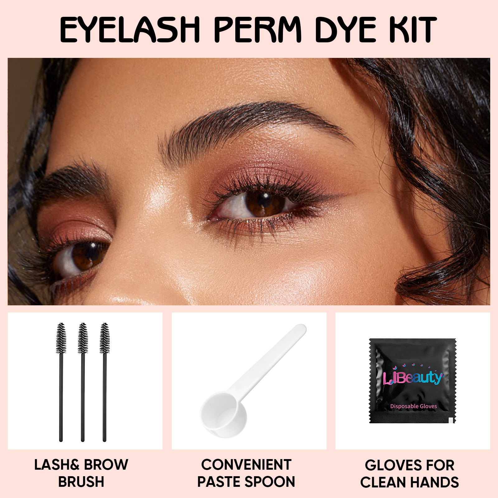 Libeauty 8ml Eyelash Tint Eyebrow Tint Kit Waterproof Mins Fast Dye Brow Enhance Brow Dye Lash Can Keep Long Lasting