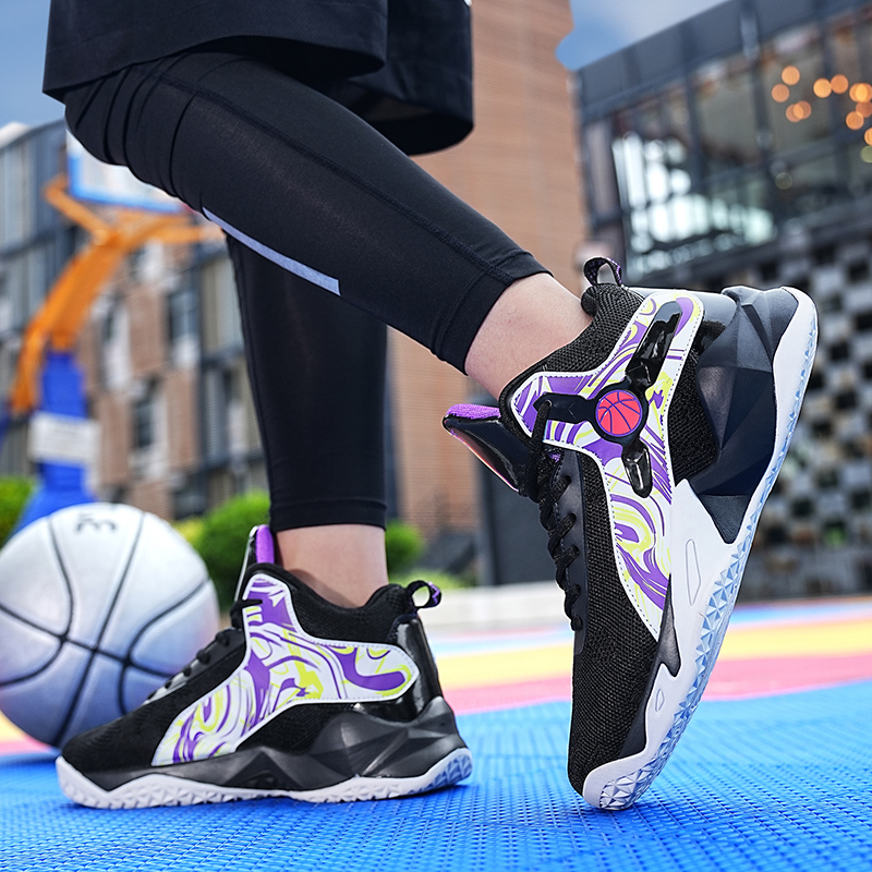 Sneakers Men Basketball Shoes Breathable Non-Slip Outdoor Sports Shoes Gym Training Athletic High Top Basketball Sneakers Women