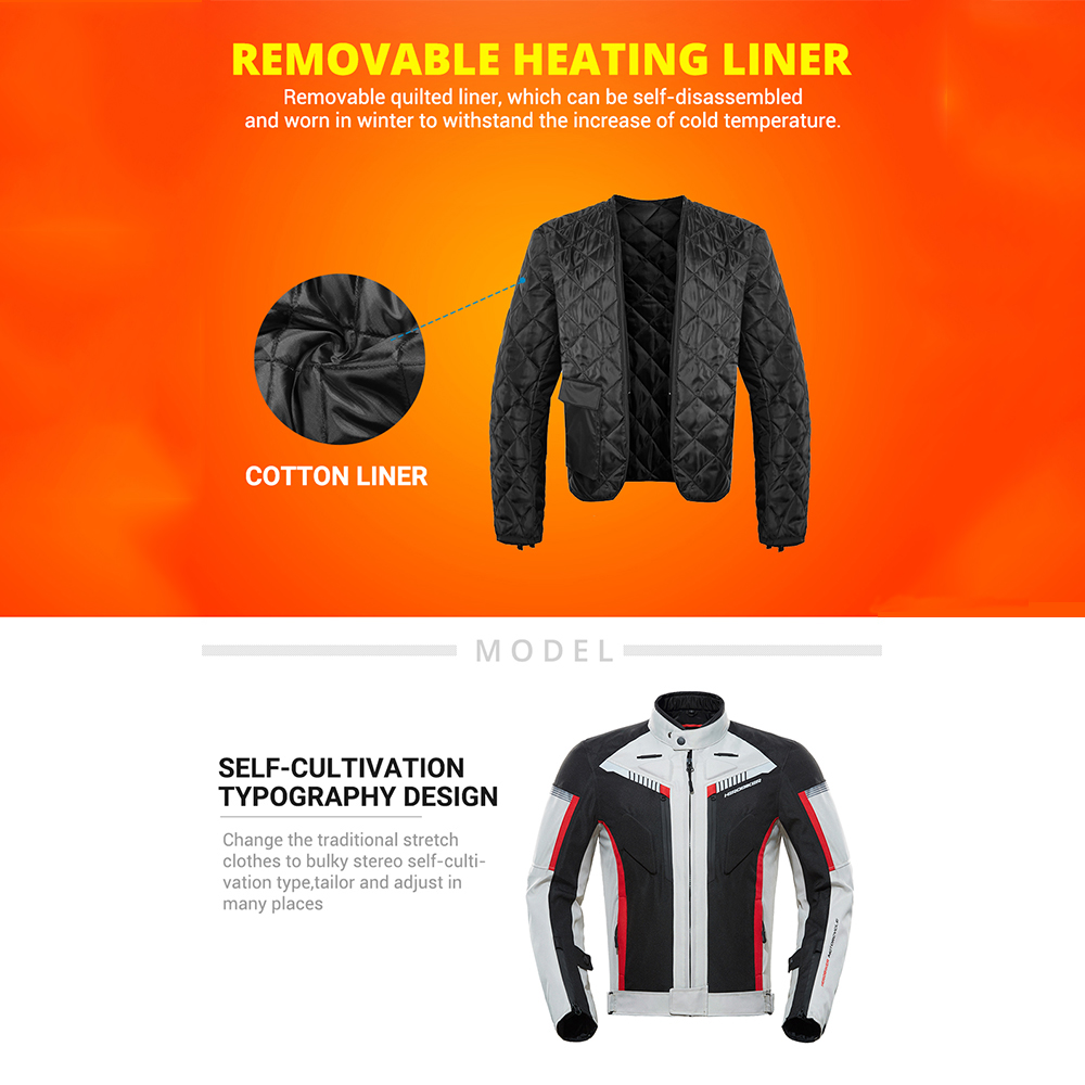 HEROBIKER Motorcycle Jacket Waterproof 2025 Winter Cold-proof Motocross Jacket Motorbike Windproof Riding Clothing new Protective Gear