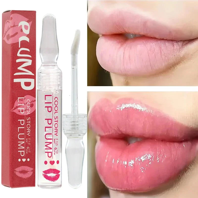Lip Plump Serum Elasticity Essential Oil Reduces Lip Lines Get Rid Dry Cracked Moisturize Balm Gloss Labial Sexy Lip Care Makeup 240621