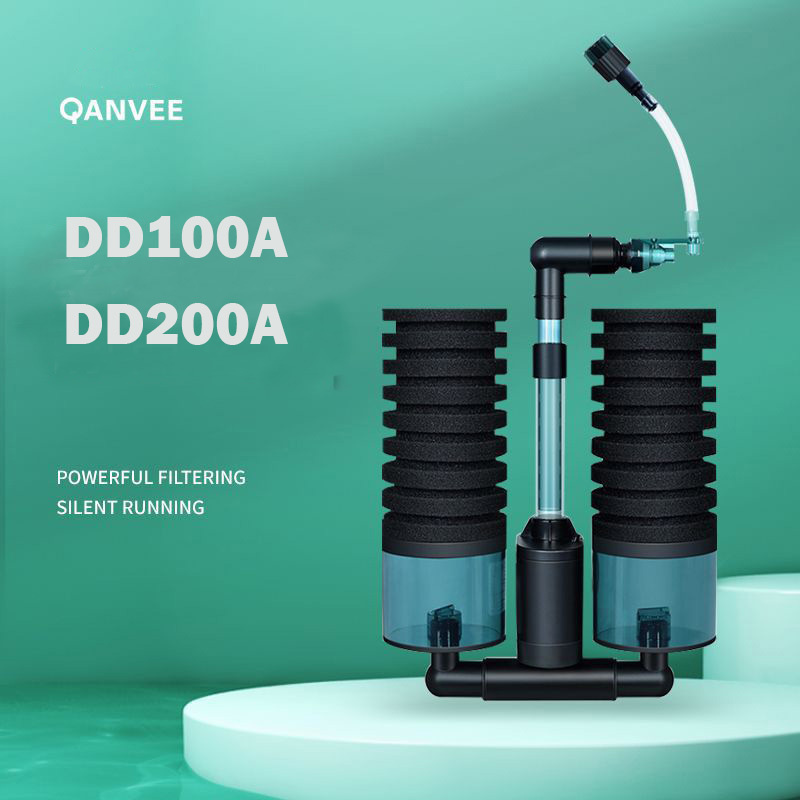 Qanvee Electric Water Sponge USB Purifier Biological Oxygen Fish Tank Filter Foam Aquarium Accessories Filtro Equipment Goods