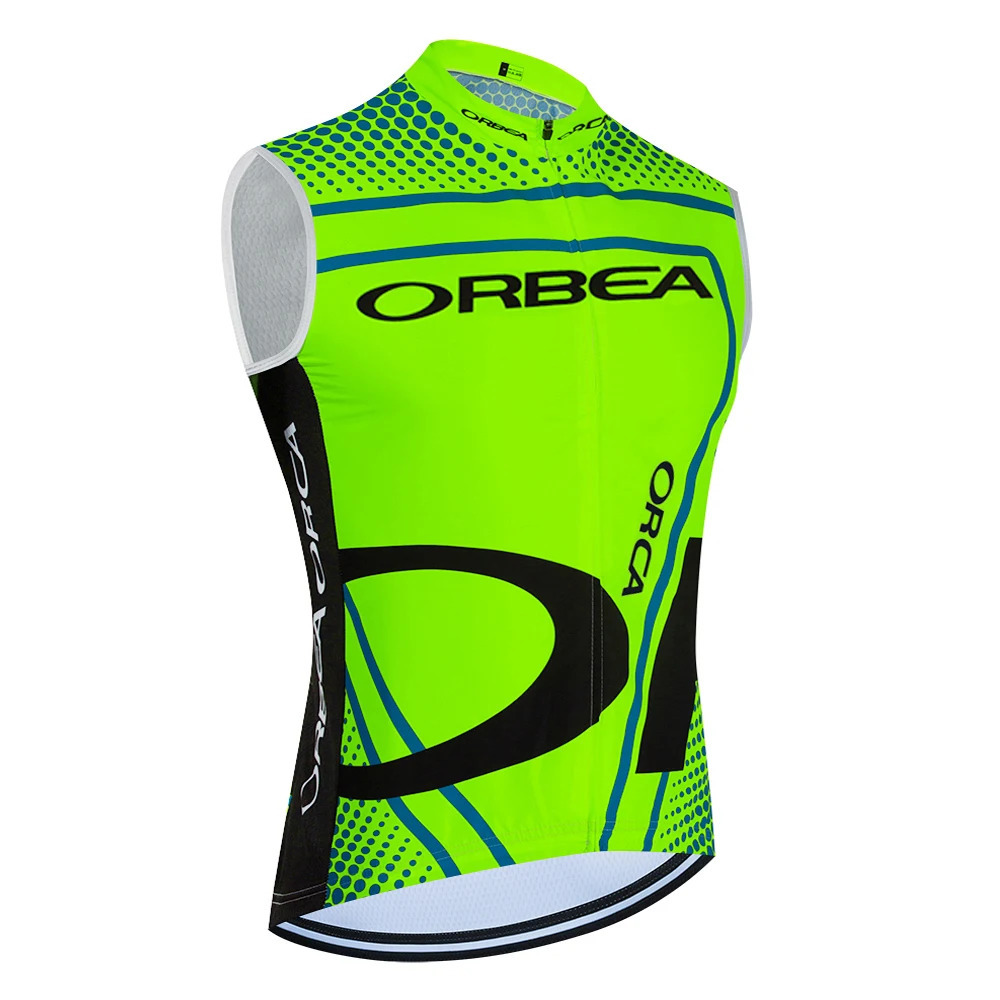 ORBEA ORCA Bike Vest Quick Dry Cycling Team Jersey Windbreaker Men Summer Ropa Ciclismo Sleeveless Bicycle Jersey Tshirt 240711