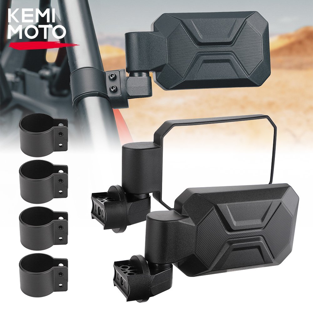 1.6-2" UTV Side Rearview Mirror Compatible with Polaris RZR PRO XP/XP4 1000 800 for Can-am Maverick X3 for Cfmoto for Arctic Cat