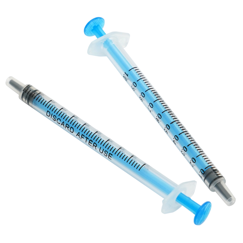25/50Pcs 1Ml Plastic Disposable Injector Syringe Refilling Measuring Nutrient Sterile Individually Packaged Not Include Needles