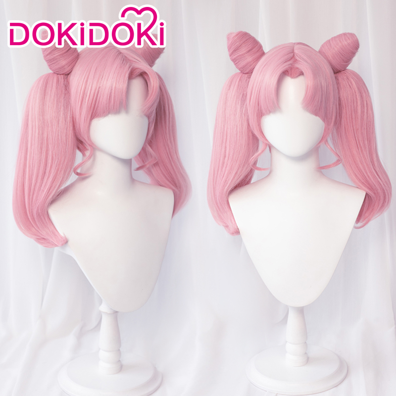 Chibii 2025 Usaa Wig Anime Cosplay Wig DokiDoki Pink Ponytail Wig Hair Heat Chibii Usaa Resistant new Synthetic Twin Tails