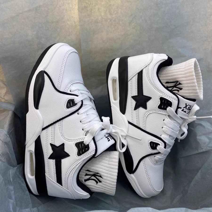 China-Chic ins style crowd color matching trend air cushion small white shoes women vibe high street lovers leisure jogging sneakers