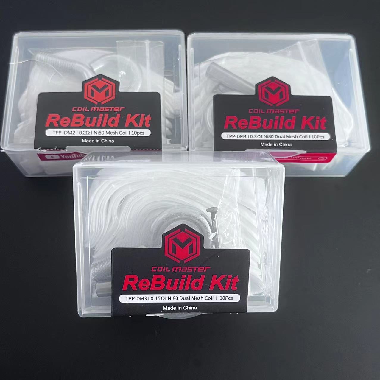 Rebuild Kit Ni80 Mesh for TPP DM2 0.2 DM3 0.15 DM4 0.3 Coil for Drag 3/Drag X Plus/Drag X S Pro Replacement DIY Tool