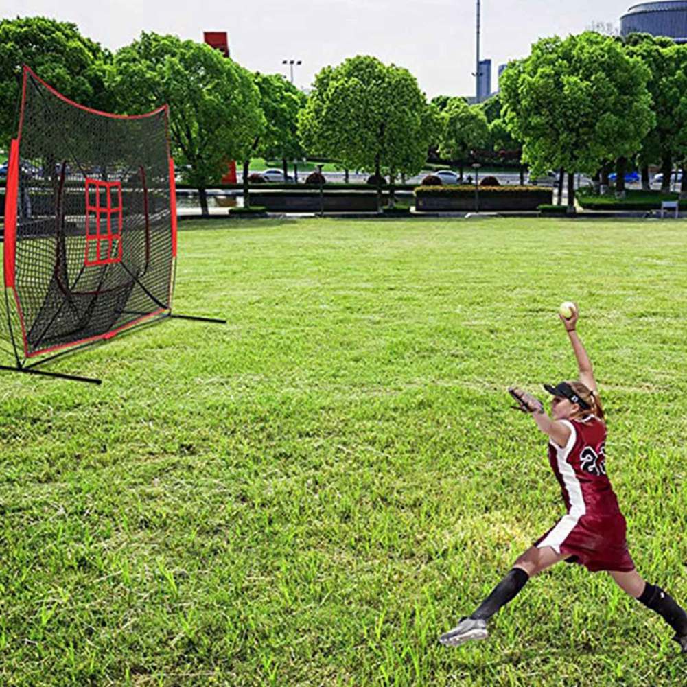 Baseball Practice Net for Hitting Throwing Baseball Softball Net Adjustable Zone Target For Baseball Training Batting Cage Net