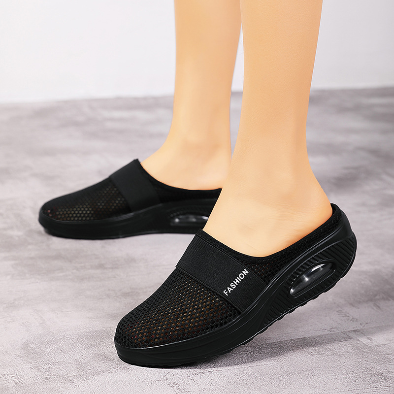 Female Slides Shoes Summer New Sandals Platform Outdoor Casual Flip ps NEW hot Wedge Slippers Women Flats Mesh Size 43