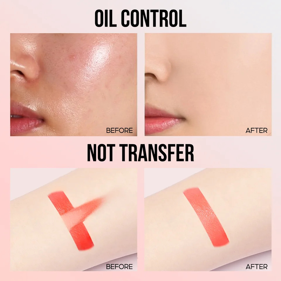 CARSLAN Long-lasting Oil Control Pressed Powder Matte Waterproof Concealer Brightening Face Loose Finishing Powder Makeup 240704