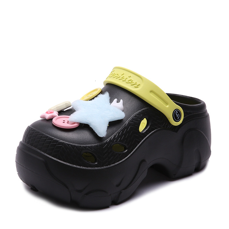 Ddmysports Cute Aron Colored Cave Shoes For Women To Wear On The Outside New Thick Soles With Increased Dopamine Content And A Cool Beach OUTDOOR