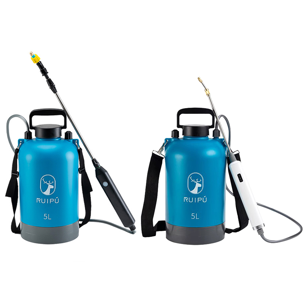 5L USB Rechargeable Pump Sprayer Electric Sprayer 360 Adjustable Swivel Nozzle 2200 MAH Battery Powered for Fertilizing Cleaning