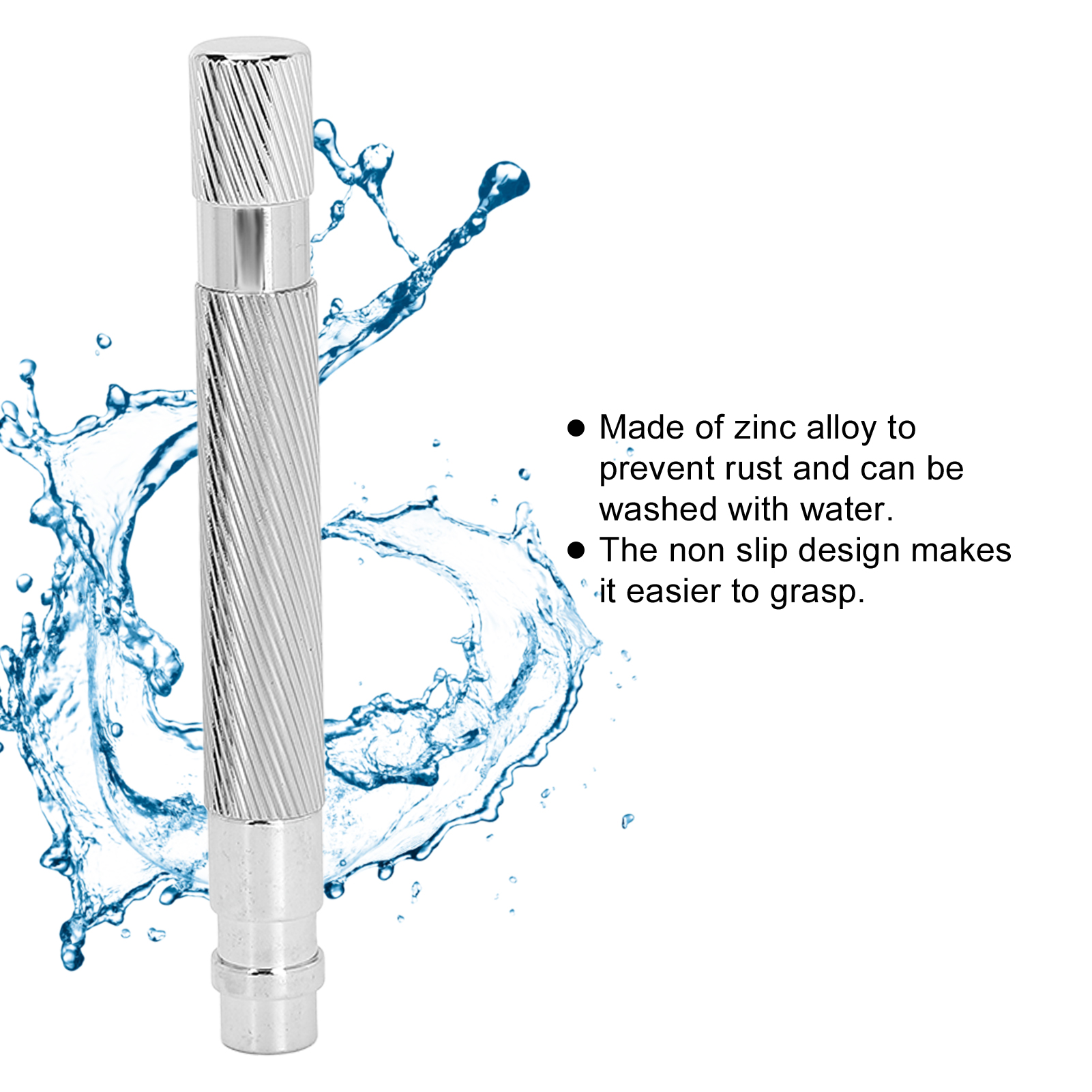 Safety Men's Handle Metal Replacement Manual Handle Retro Shaver Handle for Shaving for Men Gift