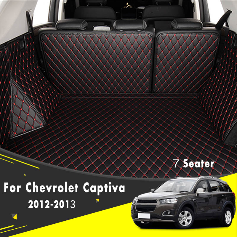 For Chevrolet Captiva 2012 2013 (7 Seats) Car Trunk Mats Back Rear Side new Carpets Auto Parts Styling Rugs 2025 Waterproof Protective