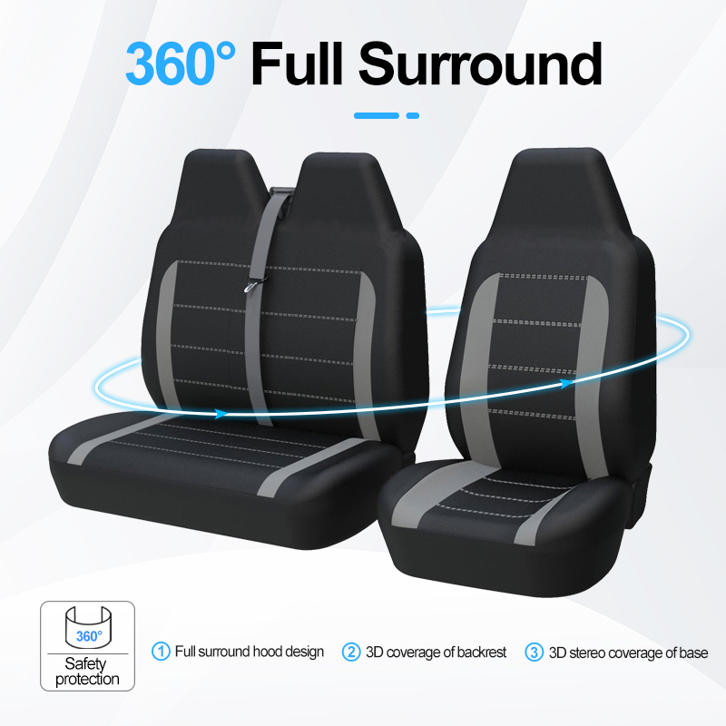 1+2 Bucket Car Seat Covers Set Multiple Colors Universal Fit For Citroen Jump 2006 For sprinter Mercedes 1995 For T4 68c21