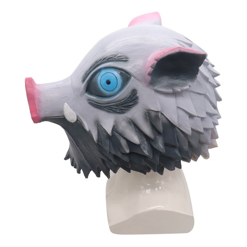 Anime Kimetsu No Yaiba Mask Hashibira Inosuke Cosplay Costume Props Cartoons Halloween Party Headgear Masks