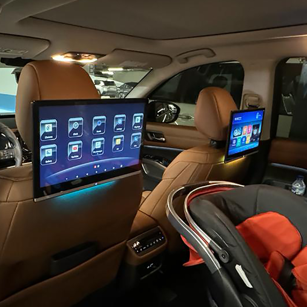 13.3 Inch 8GB+128GB 8-core HD 4K Car Screen Android 12 Headrest Monitor For Land Rover Freelander Rear Seat Entertainment System