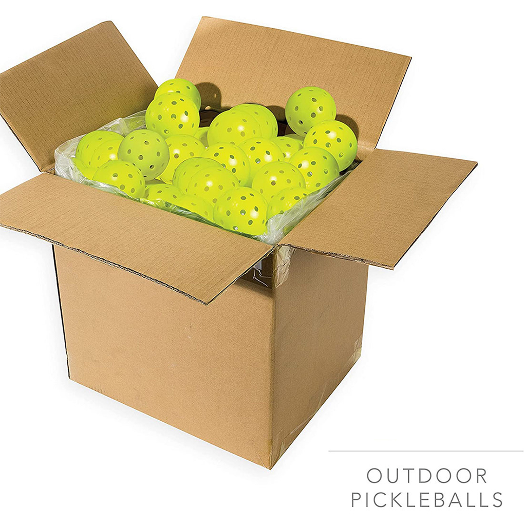 6 Pieces Set Professional Portable Pickleball Replacement 40 Holes Practise Pickle Balls Assorted Kit Birthday Gift Rose