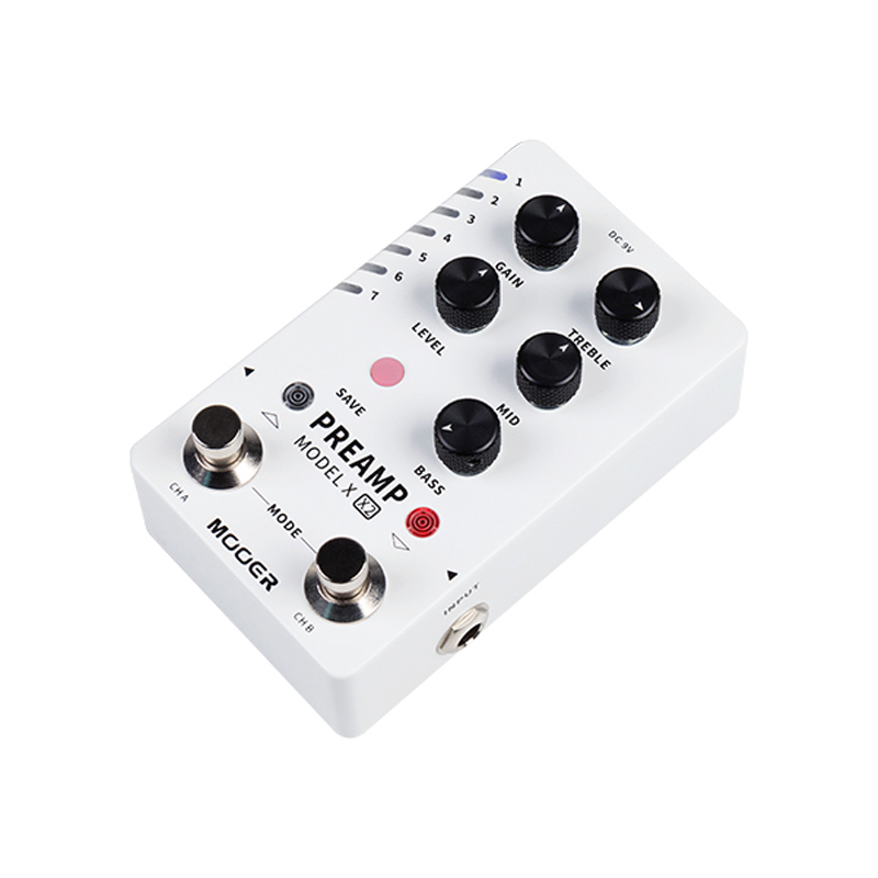 Mooer PREAMP MODEL X X2 Preamp Pedal Digital Guitar Effects Pedal with 14 Preset Save Slot 2025 new Built-in Cabinet Simulation