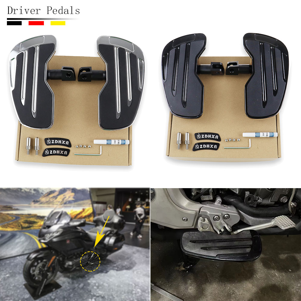 Motorcycle For Honda GoldWing GL 1800 F6B Driver Footrest Wide Rider Footboard Front Foot Rest Pedal 2001-2018-2023 Accessories