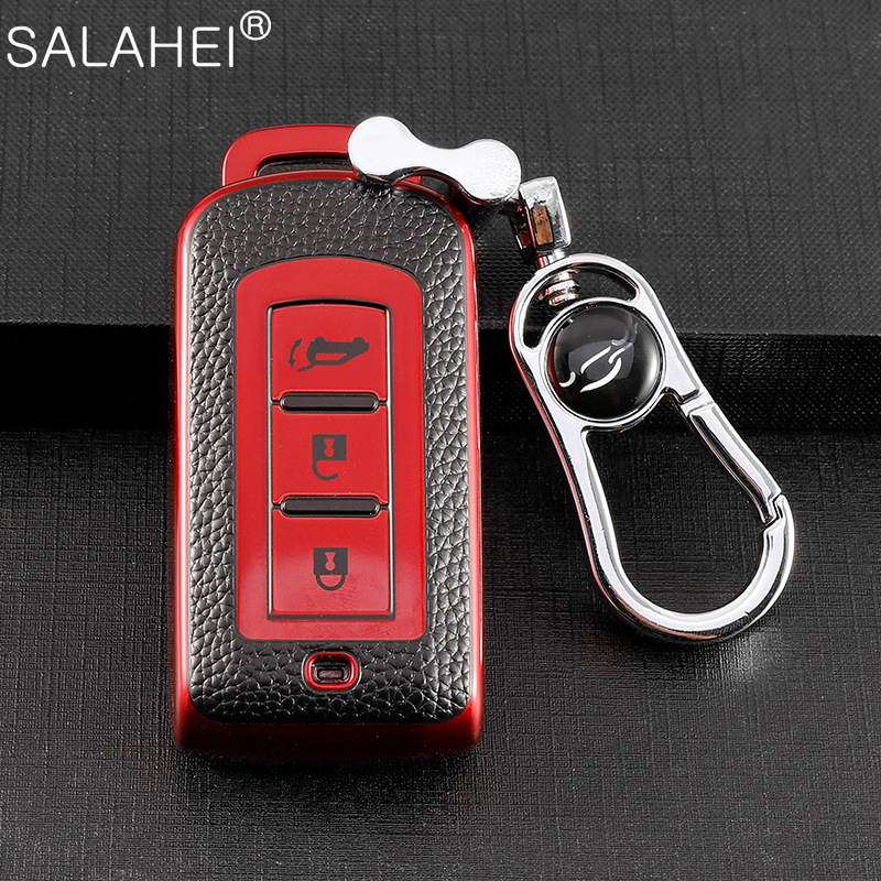 TPU Car Smart Key Case Cover Holder For Mitsubishi Outlander Lancer 10 Pajero Sport ASX RVR L200 Eclipse Cross Auto Accessories