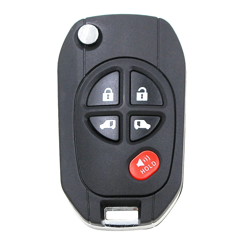OUHUANUO Replacement Remote Car 2025 Key Shell Modified Flip 3B Fob TOY43 new Case For Toyota Tacoma HIGHLANDER SEQUOIA Sienna Tundra
