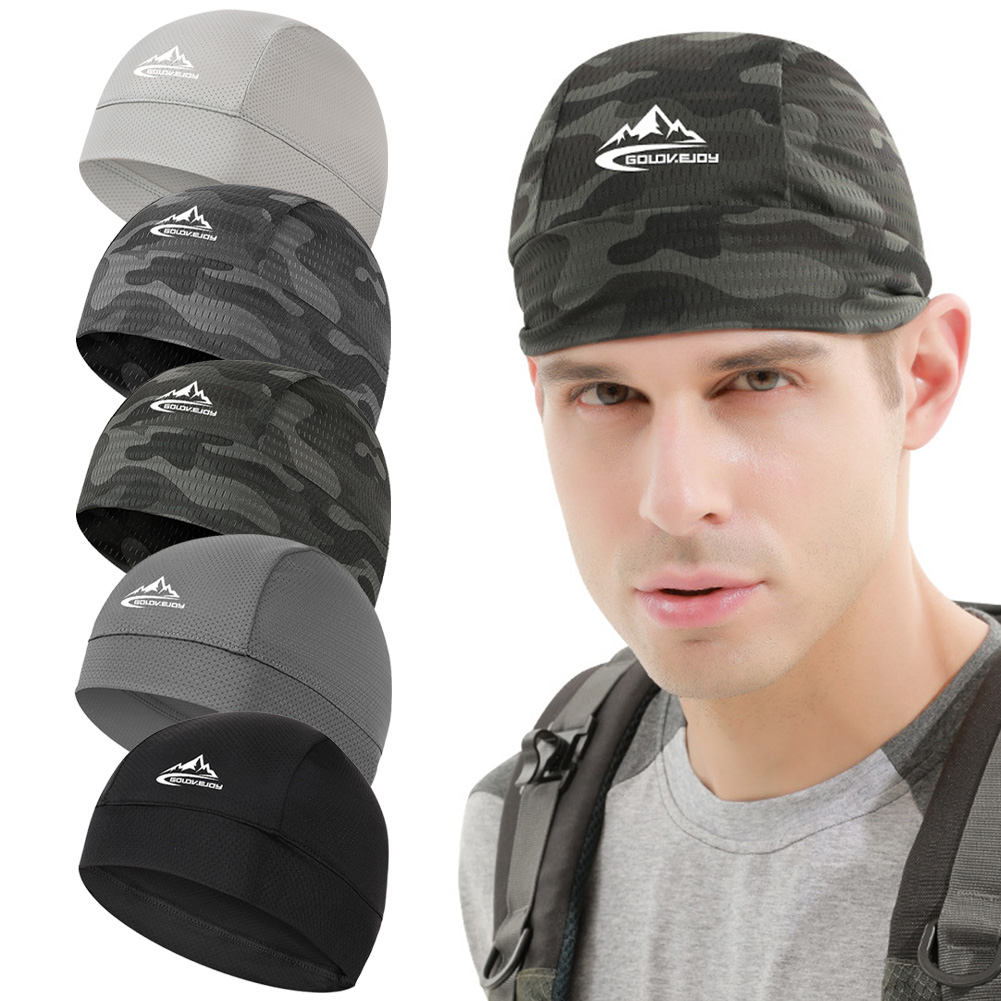 Quick Dry Cycling Cap Motorcycle Helmet Liner Bike Riding Anti-Sweat Hat Quick-Drying Windproof Sports Cycling Cap Drop Shipping
